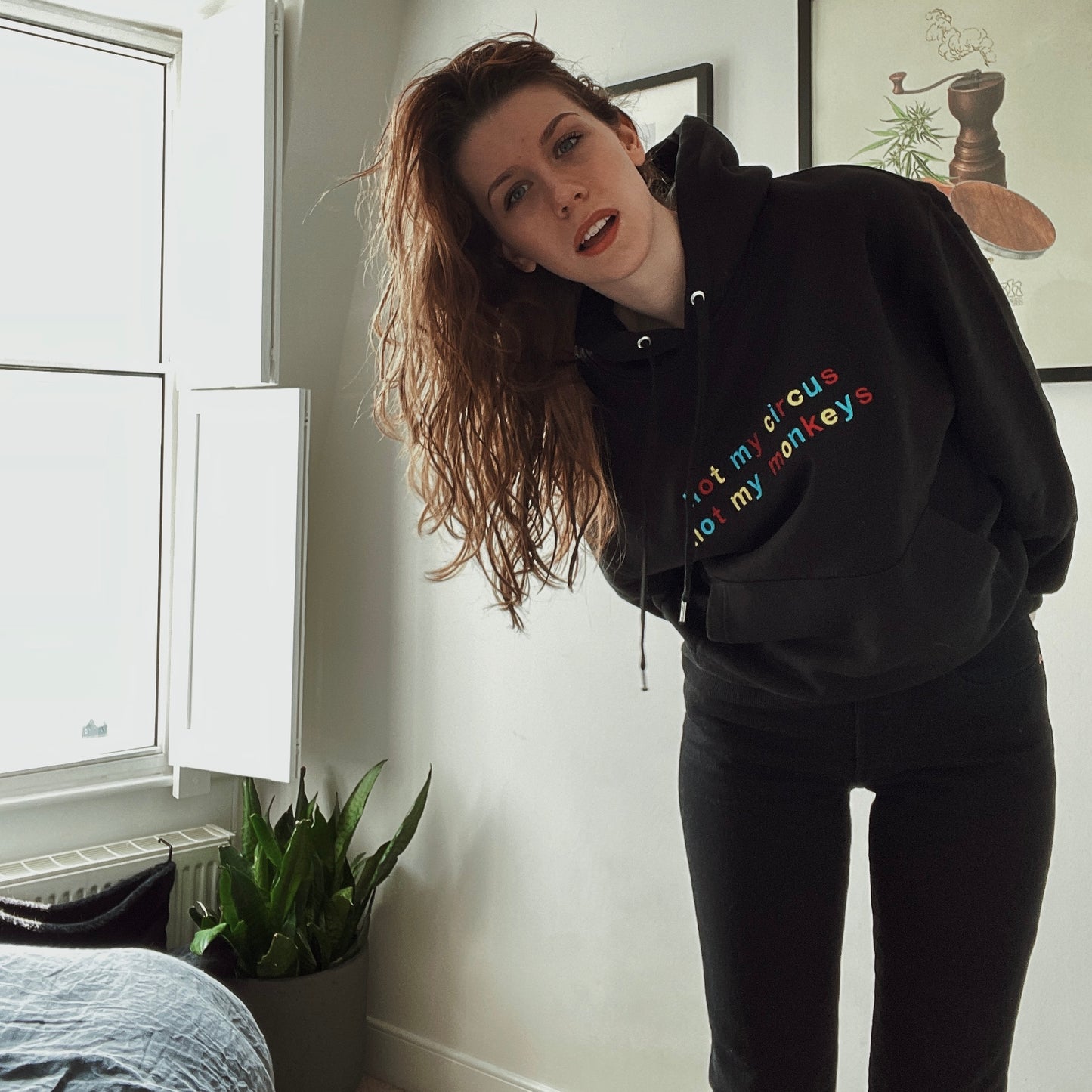 "NOT MY CIRCUS NOT MY MONKEYS" Oversized Hoodie