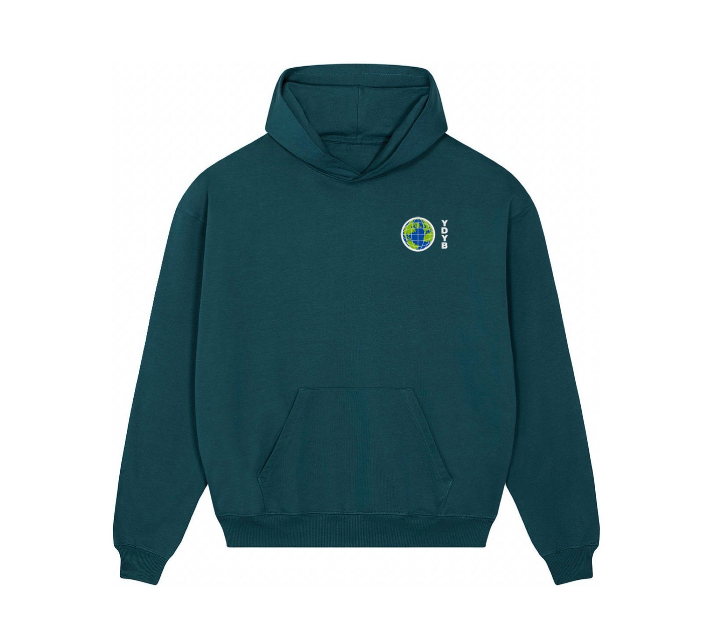 "GLOBE" Relaxed Fit Hoodie