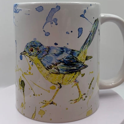 "UKRAINE" Sunflower and Nightingale Mug